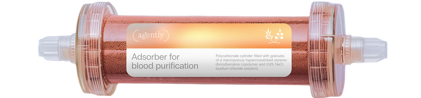Agently Adsorber for Blood Purification